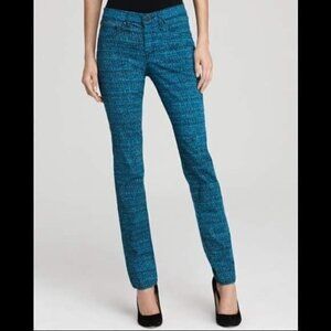 Rag & Bone “The Printed Legging” Skinny Jeans in Blue Tweed Size 25